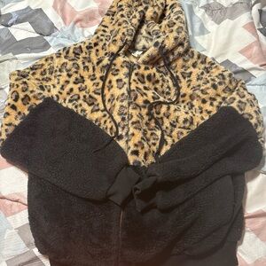Cato Animal Print Fleece Jacket
